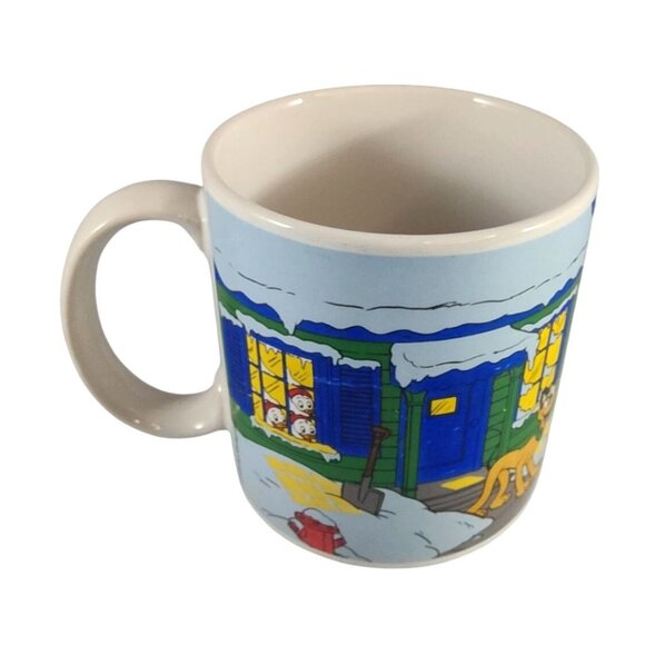 Vintage The Walt Disney Company Applause Winter Mug With Mickey & Friends 1988 - Picture 3 of 10
